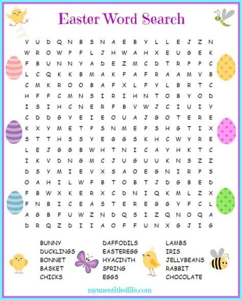 Hop into Fun: Your Ultimate Guide to Free Word Search for Easter Printable Puzzles!