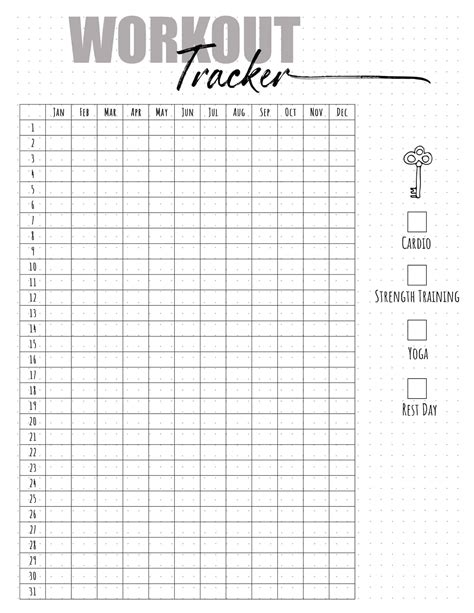 Unleash Your Inner Fitness Pro: Why a Workout Tracker Printable is Your Secret Weapon
