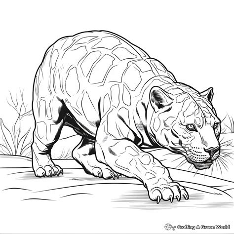 1. Action-Packed Black Panther Coloring Pages