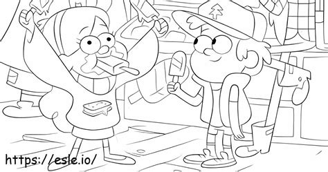 1. Classic Dipper & Mabel Coloring Pages: Simple Joys for All Ages