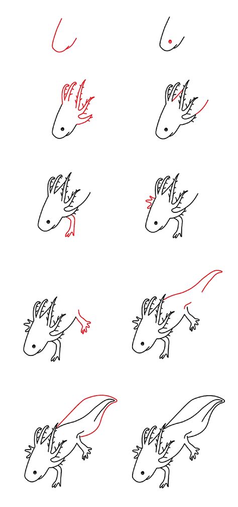 1. For the Little Artists: Simple & Super Cute Axolotl Designs