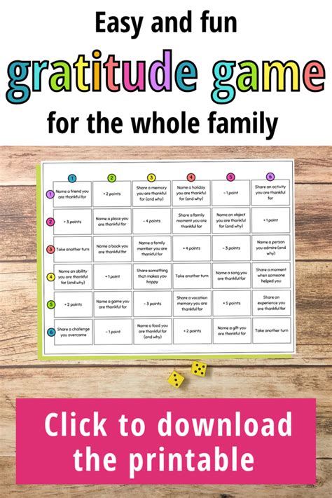 1. Playful Printables for Kids & Family Gratitude