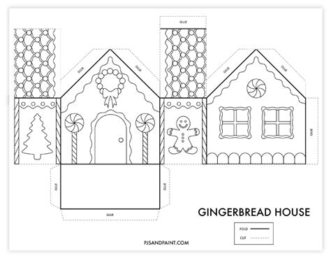 1. The Classic & Beginner-Friendly Gingerbread House Templates