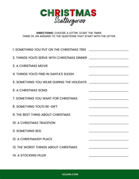 2. Creative & Crafty Printable Christmas Activities for Adults