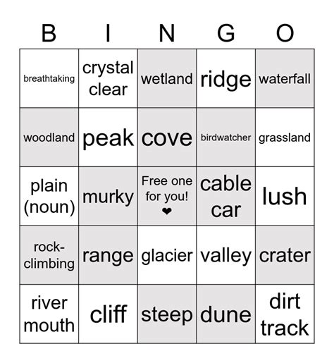 2. Nature & Scenery Bingo: Appreciating the Landscape