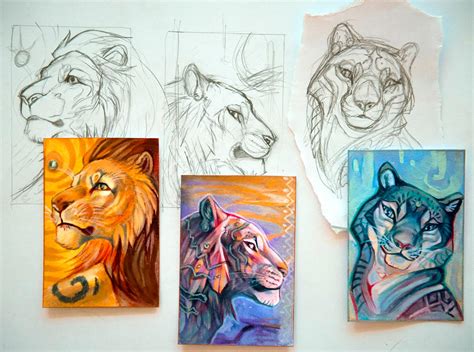 2. Realistic & Majestic Felines: For the Detail-Oriented Artist