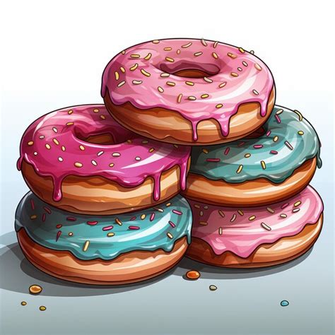 2. Whimsical & Cartoon Donuts: Sweet Characters & Playful Scenes
