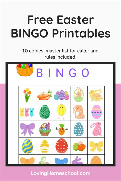 3. Easter Story & Educational Bingo Printables