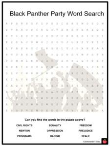 3. Educational Black Panther Worksheets & Activities