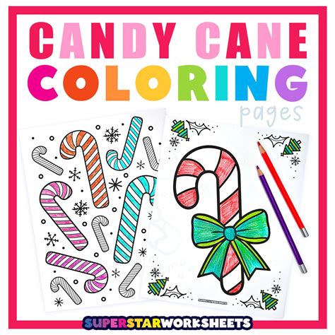 3. Educational Candy Cane Coloring Pages: Learning Through Play