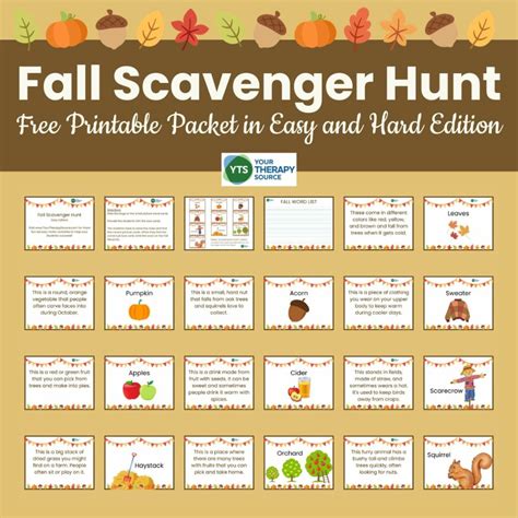 3. Educational & Learning-Focused Fall Scavenger Hunt