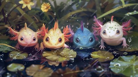 3. Fantasy & Whimsical Worlds: Axolotls in Enchanted Settings