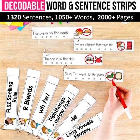 3. Tailored Learning: Printable Sentence Strips for Every Age and Stage