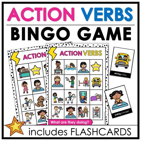 4. Action & Activity Bingo Printables