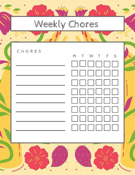 4. Family Fun Chore Chart: Making Cleaning a Team Sport