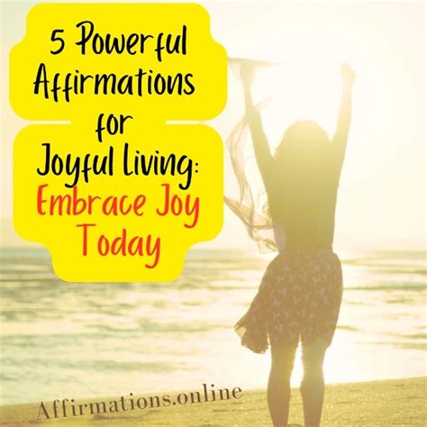 5. Affirmations for Embracing Gratitude & Joy