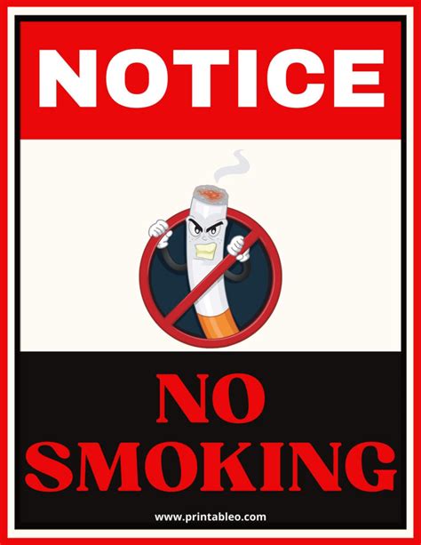 5. Customizable & DIY Options: Your Unique Printable No Smoking Sign