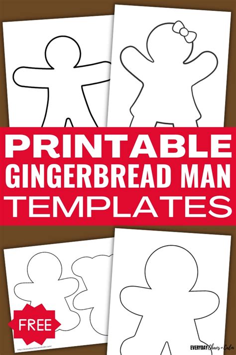 7. Holiday & Seasonal Specific Gingerbread Templates
