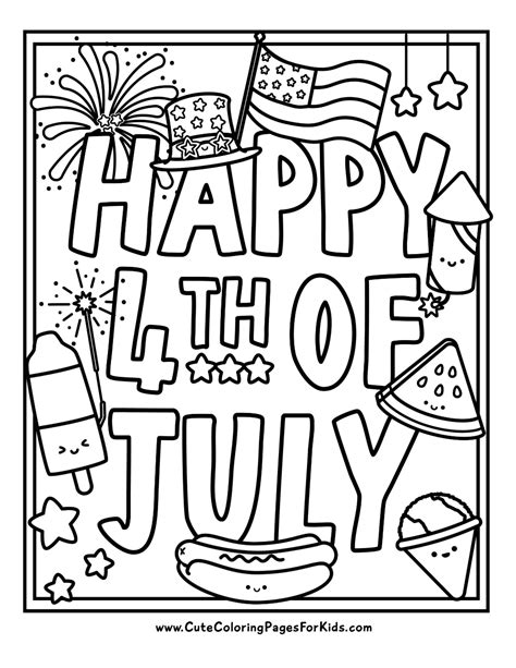 A Burst of Creativity: Top Categories of 4th of July Coloring Pages