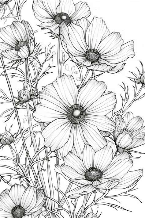 A Garden of Styles: Exploring Different Flower Coloring Sheet Designs