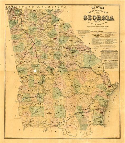 A Journey Through Time: Historical Georgia County Maps