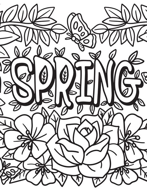 A Kaleidoscope of Spring Themes: Dive into Our Favourite Printable Spring Colouring Pages