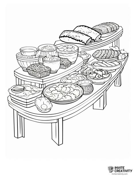 A Smorgasbord of Food Coloring Printables: Categories to Savor