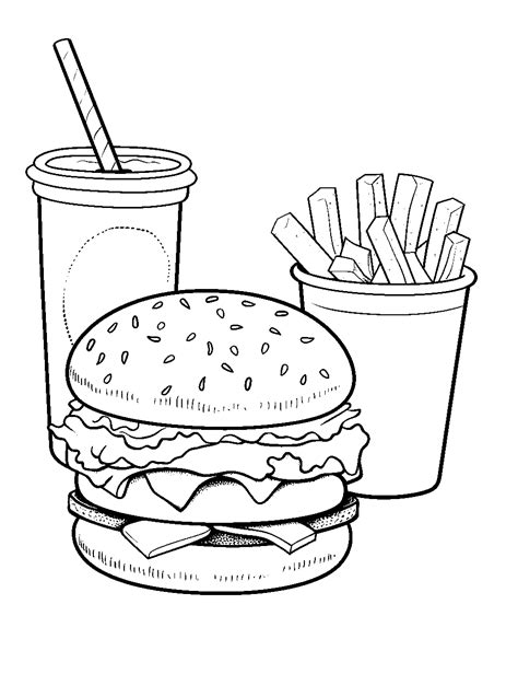 A Taste of Comfort: Classic Home-Style Foods Coloring Pages Free Printable