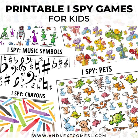 A Treasure Trove of Printable I Spy Games for Every Occasion