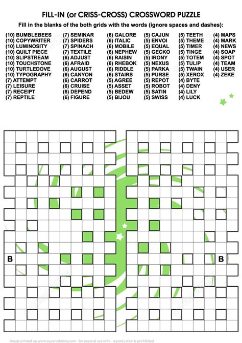 A World of Words: Exploring the Diverse Types of Free Printable Fill-It-In Puzzles
