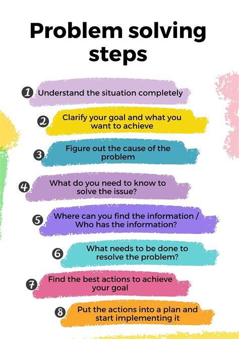 Actionable Steps: Planning & Problem-Solving Printables