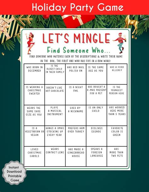 Active & Engaging Challenges: Dynamic Printable Holiday Games