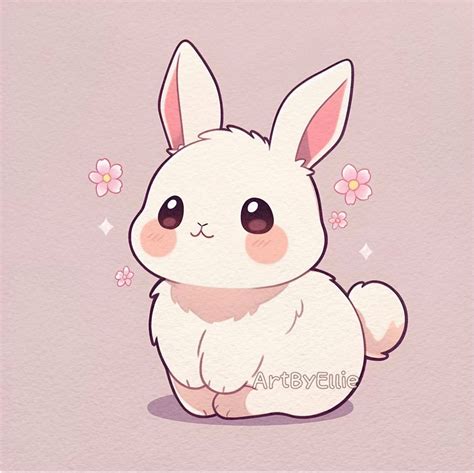 Adorable Cartoon Bunnies: Full of Personality!