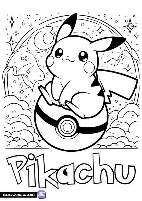 Advanced & Detailed Pikachu Printable Coloring Pages for Master Trainers