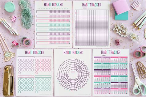 Aesthetic Almanac: Discovering Your Ideal Printable Habit Tracker Style