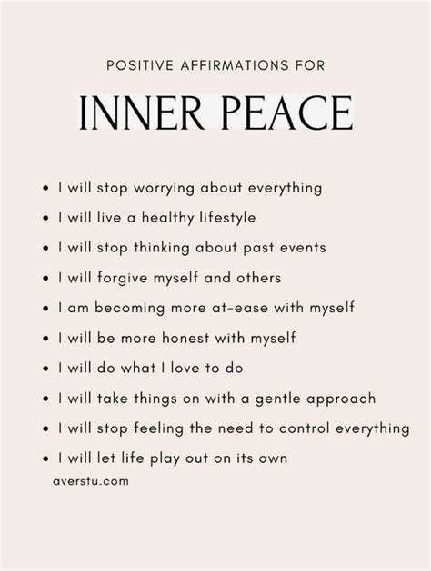 Affirmations for Calm, Focus & Inner Peace