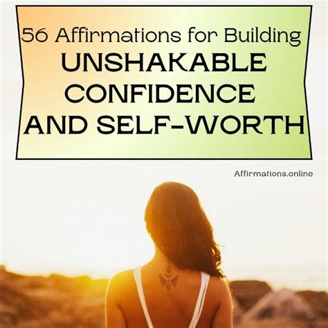 Affirmations for Confidence & Unshakeable Self-Esteem