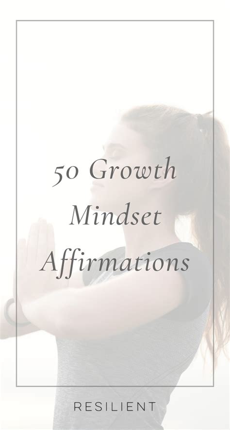 Affirmations for Growth Mindset & Resilience