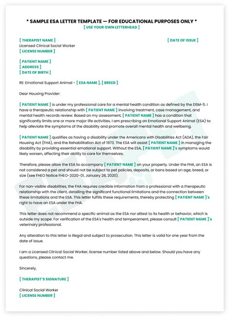 Anatomy of a Valid ESA Letter: Essential Components and Best Practices