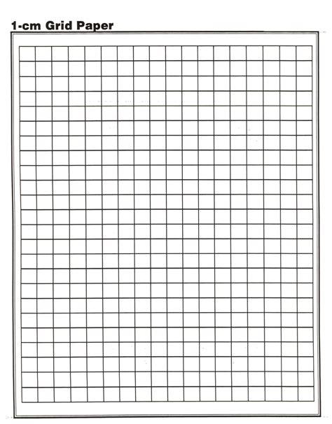 Unleash Your Inner Architect (or Mathematician!) with the Perfect 1 cm Grid Paper Printable
