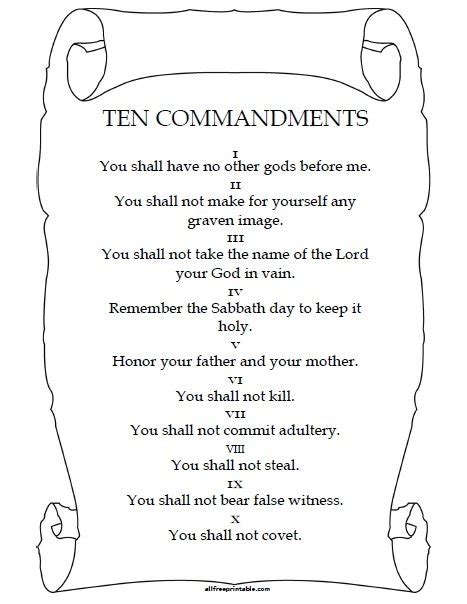 Finding Meaning in Print: Your Guide to 10 Commandments Printable Free Resources