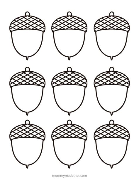 Your Go-To Guide: Unlocking Creativity with the Perfect Acorn Printable Template