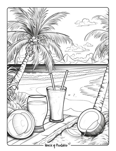 Unlock Your Inner Artist: Free Beach Coloring Sheets Printable for Instant Fun
