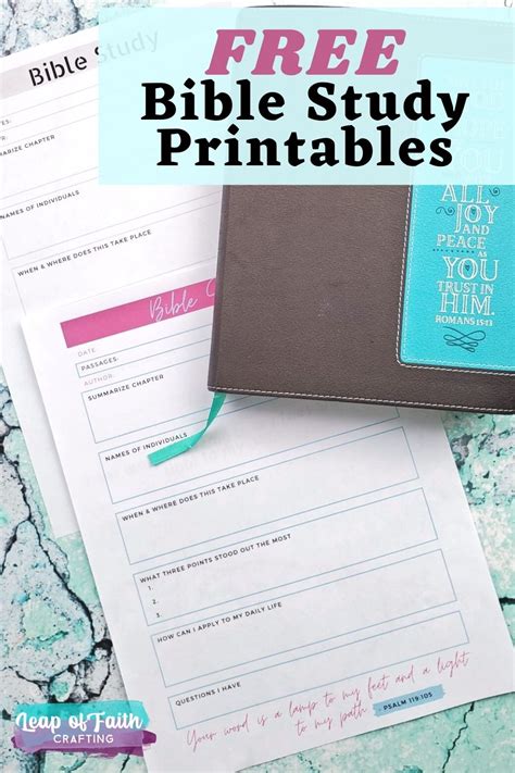 Unlock Your Bible Study Journey: Discover the Best Free Printables