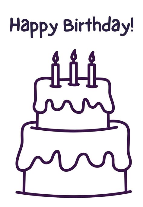 Birthday Cake Printable