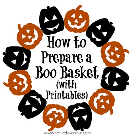 The Ultimate Guide to Spreading Spooky Cheer with a Boo Basket Printable!
