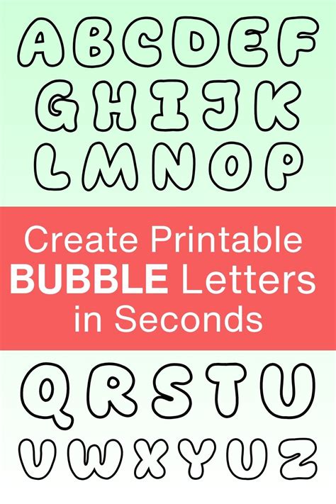 Unleash Your Creativity: The Ultimate Guide to Bubble Alphabet Printables