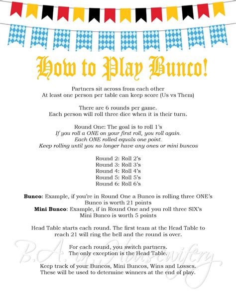 The Ultimate Printable Bunco Rules: Your Guide to a Night of Dice, Laughter, and Friendly Chaos!