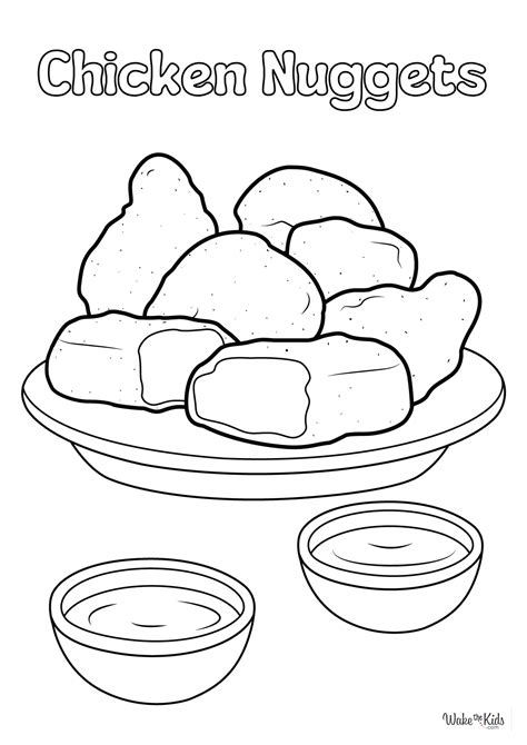 Unlock Golden Hours of Fun: The Best Chicken Nugget Colouring Pages Printable!