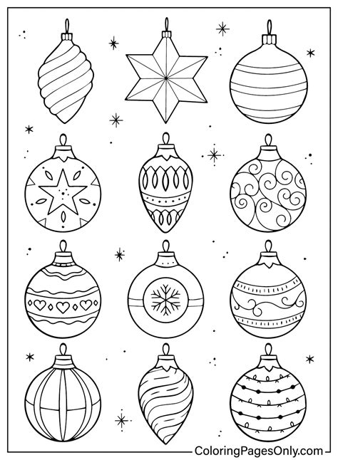 The Ultimate Guide to Christmas Ornaments Coloring Pages Printable for Festive Fun!
